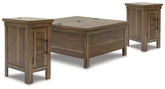 J&M Furniture - Ashley Furniture - Moriville Lift-top Coffee Table and 2 Chairside End Tables - Lift-top Coffee Table and 2 Chairside End Tables - T731T2